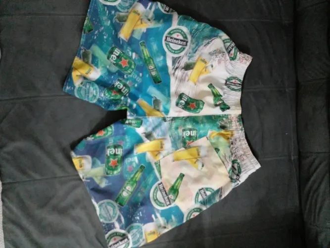 Short de banho masculino da moda 