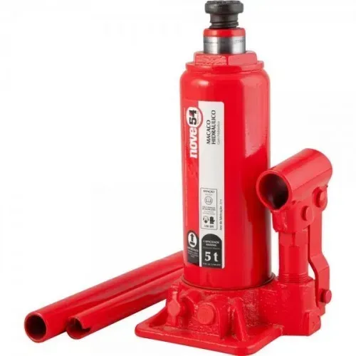 Macaco hidráulico tipo garrafa capacidade de 5 toneladas