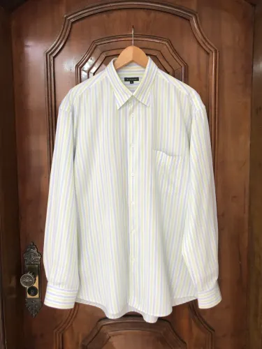 Camisa social brooksfield listrada 100%algodao