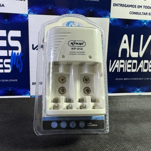 Carregador de pilha AA/AAA/9V