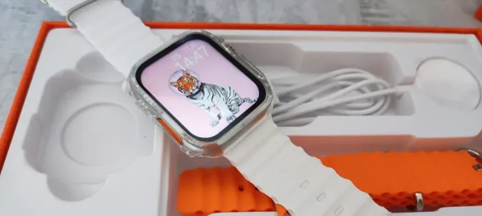 Smartwatch ultra w69 mini com 3 pulseira 