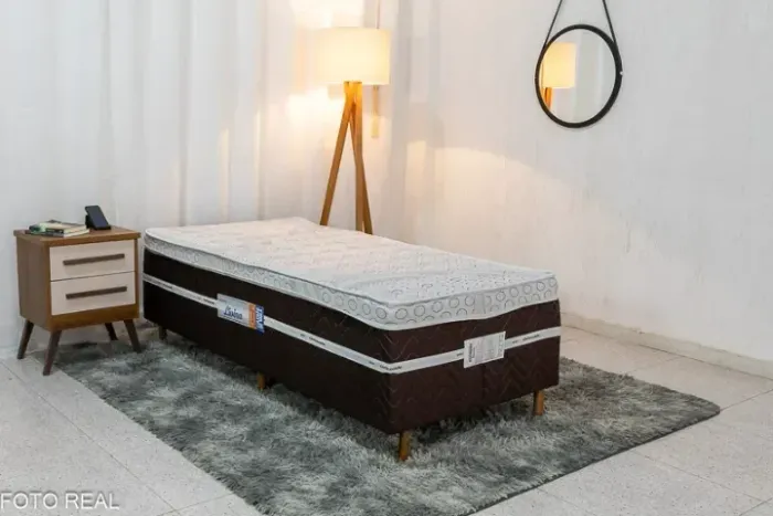Anúncio com frete incluso. Cama Box Solteiro Molas Ensacadas 0047 (leia a descrição).