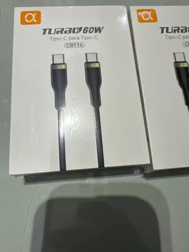 Cabo USB-C Turbo 60W - Carregamento Rápido
