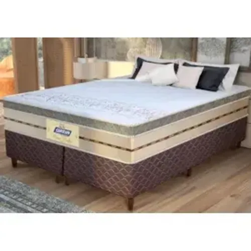 Cama Box Casal Queen + Colchão Queen New Londres