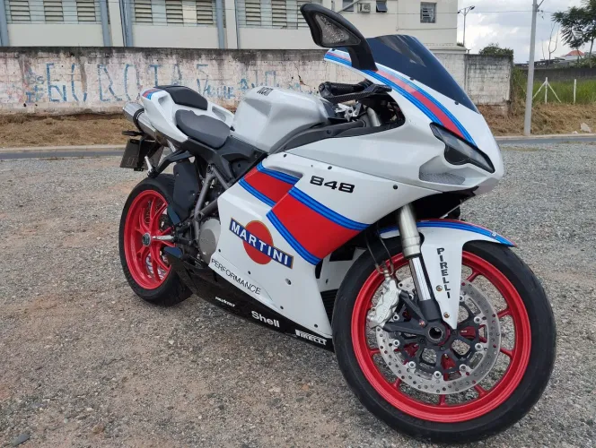 DUCATI 848 2009 - Branco Pérola | 38.000 km | FIPE R$ 34.650,00