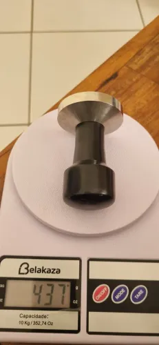 Tamper profissional para cafe com suporte- 437g
