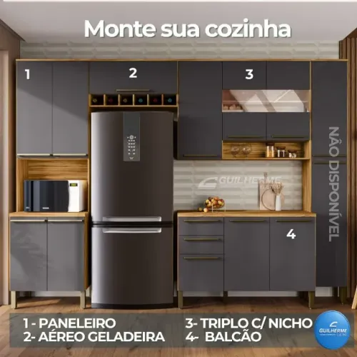 Cozinha Modulada Monte Sua Cozinha.