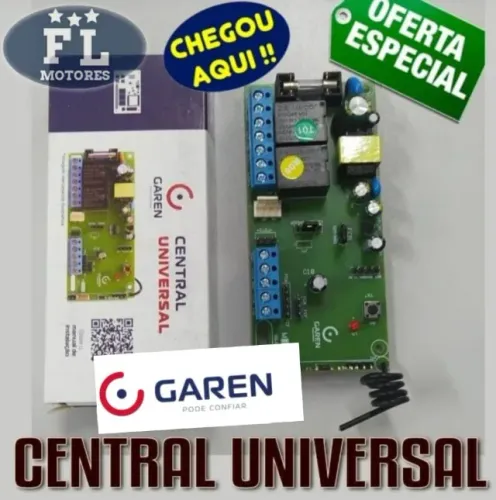 Placa central para motor de portão Automático   