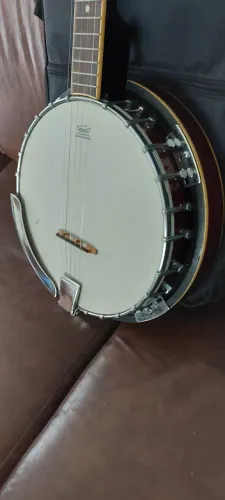 Banjo Bluegrass Americano 5 Cordas Excelente Timbre Vintage Excelente Estado