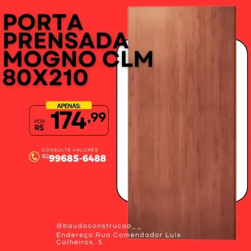 PORTA PRENSADA MOGNO CLM 80x210