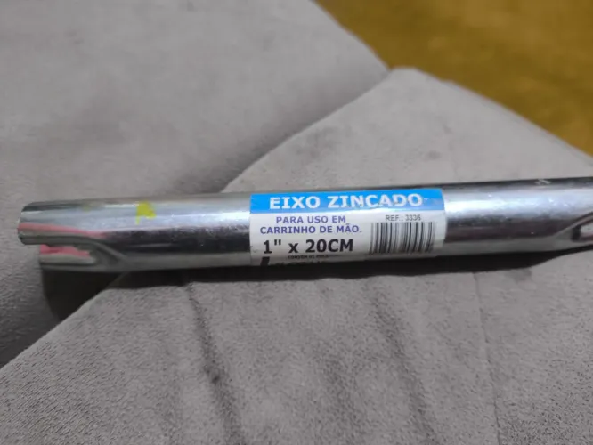 Eixo 20 cm para carrinho de mão
