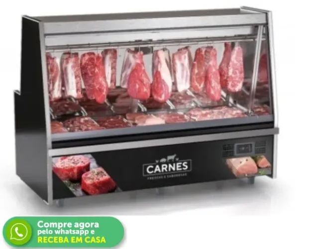 Balcão de Açougue 2m Gelopar Preto 220v