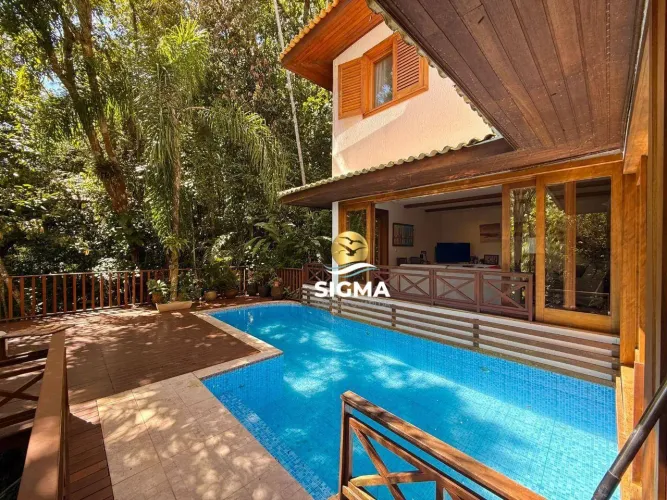 Casa com 5 Suítes à venda, 450 m² por R$ 6.500.000 - Condomínio Iporanga - Guarujá/SP.