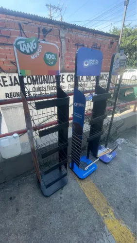 Expositores de produtos 6 bandejas 