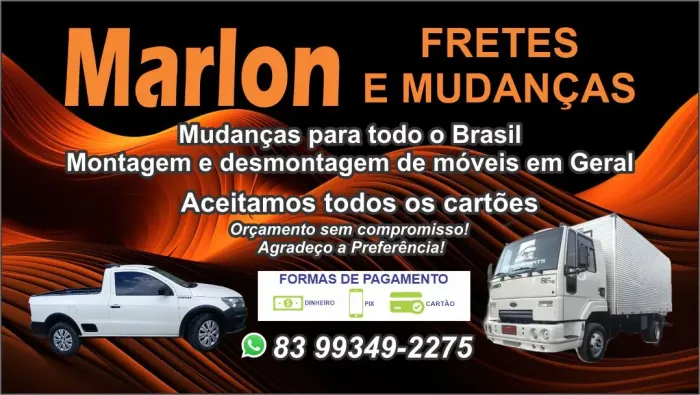 Fretes e Mudanças Montagem de Móveis em Geral pra Todo o Brasil 