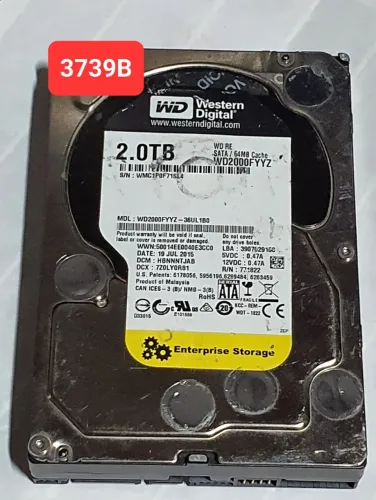 Placa Hd 2 Tb Wd2000fyyz-36ul1b0 - Cod. 3739b