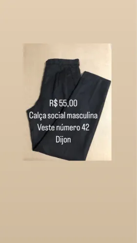 Calça Social Masculina 42 Dijon