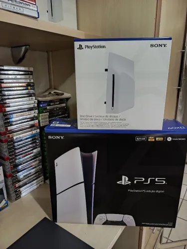 PlayStation 5 Slim digital + unidade de disco lacrados