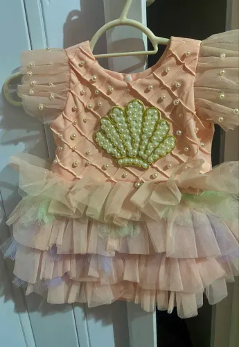 Vestido concha festa de 1 ano 