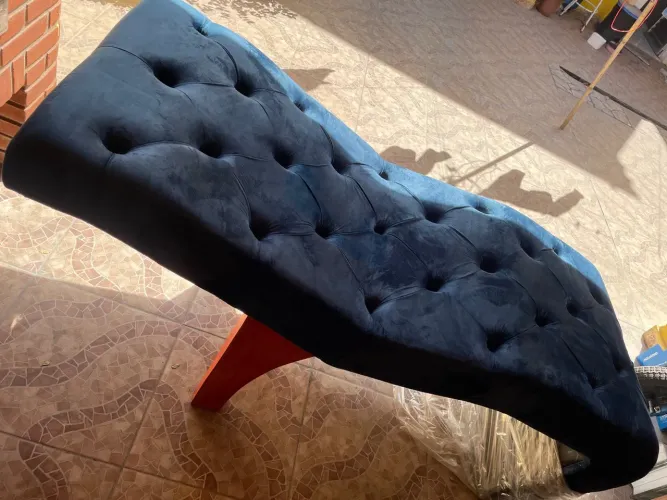 Maca para estética Azul Marinho Estofada