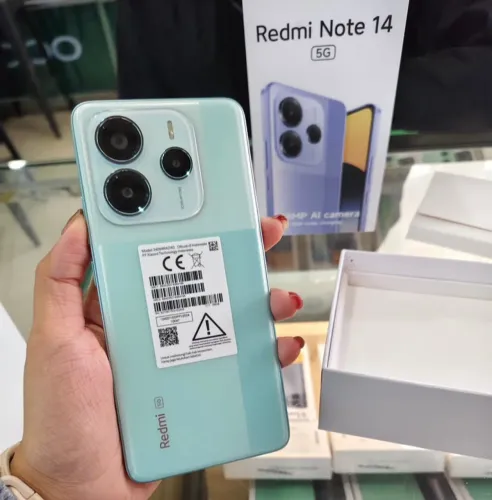 Redmi Note 14 5G 256GB/08GB RAM Novo Capa Película fone + Entrega Grátis 