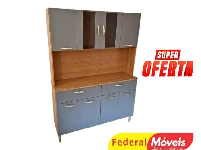 Armário Cozinha CINZA 1,75cm ENTREGA HOJE