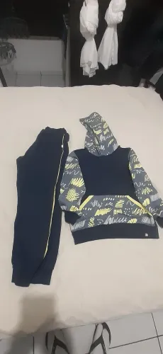 Conjunto Moletom Infantil Menino - Tam. 8 Anos