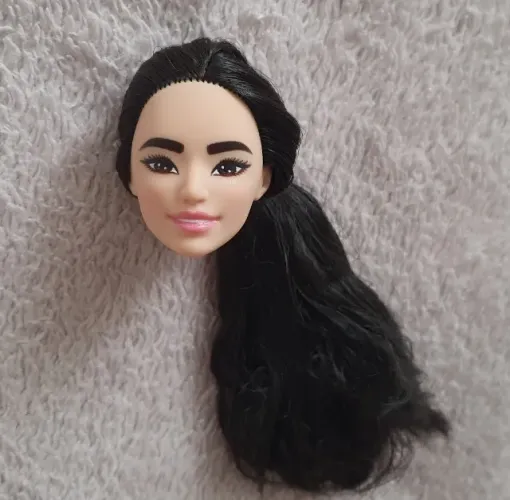 cabeça boneca barbie tenista