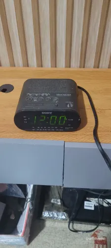 Rádio relógio digital AM/FM Sony dream Machine com despertador <br>preta.radiio
