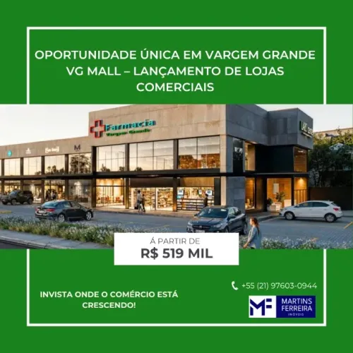 Vargens Venda de Lojas Em Lançamentos Estrada dos Bandeirantes com Rio Morto