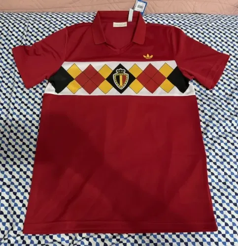camisa adidas bélgica 1984 home - relançamento