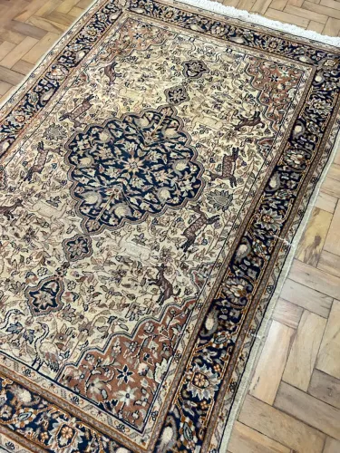 Tapete Persa Indo-Tabriz - 1.95 x 1.26