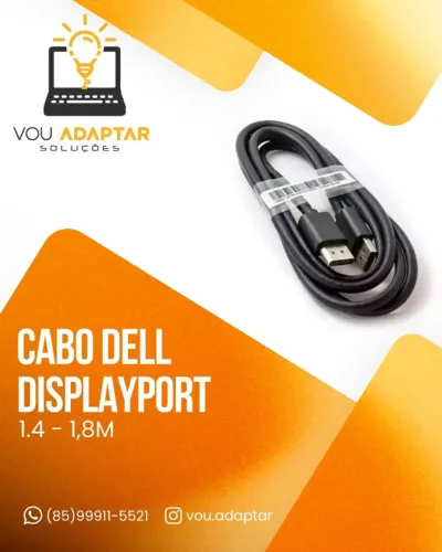 Cabo Displayport 1.4 1,8m - Dell Original