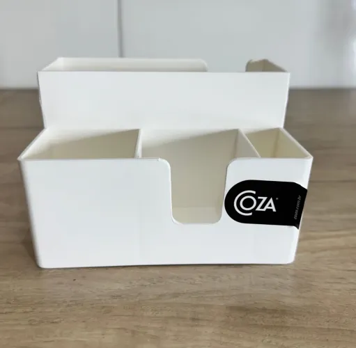 Organizador de utensílios de cozinha COZA - porta guardanapo saleiro adoçante sachê