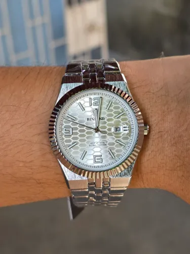 Relógio Masculino Binbond Luxo Sky-Dweller Aço poedegar