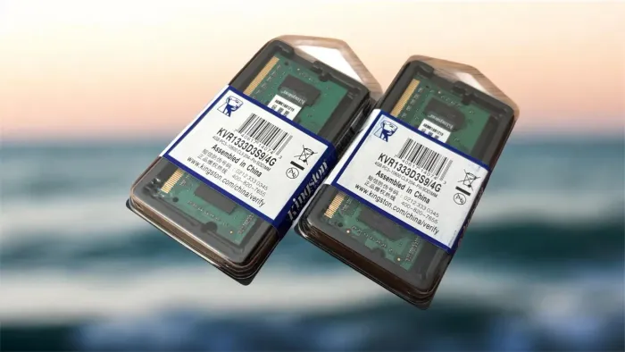 Memoria ram 4gb ddr3 10600/1333 novas e lacradas Kingston. ( par ) 