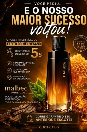 Malbec Pure Gold - O Boticário