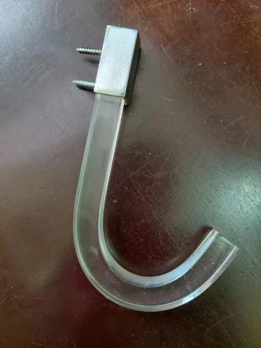 Suporte de toalha em acrílico (não plástico)