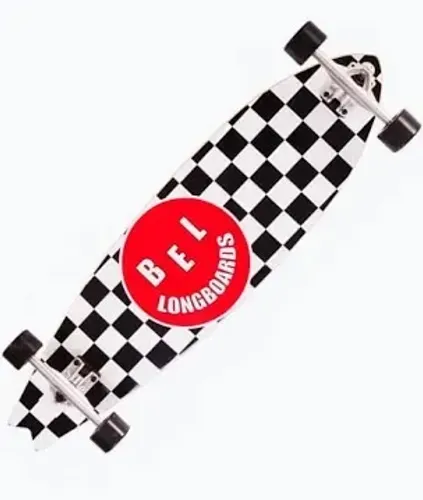 skate longboard xadrez bel sports