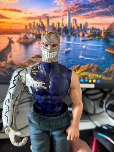 Antigo Boneco Vilão Cyborg Psycho Max Steel 