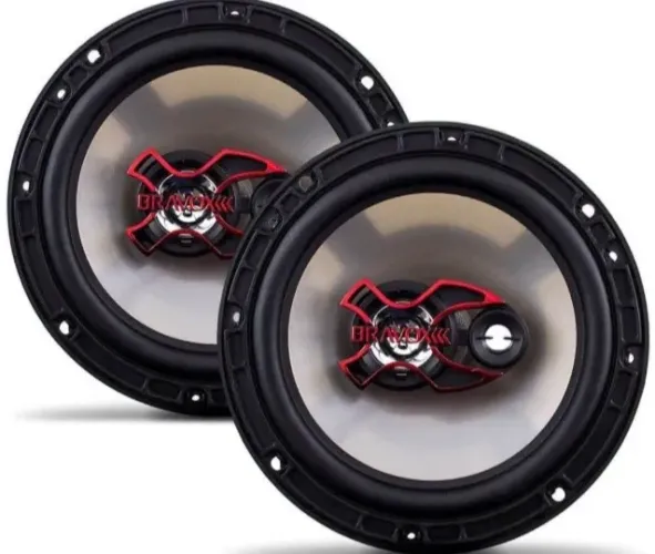 Triaxiais 6x6 Bravox/50wts rms/quadrixiais 6x9/80wts rms/novos/som automotivo