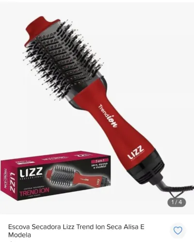 Escova secadora Lizz Trend Ion - Seca, alisa e modela (Seminova)