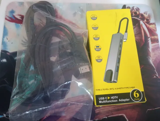 HUB USB C COM CABO HDMI