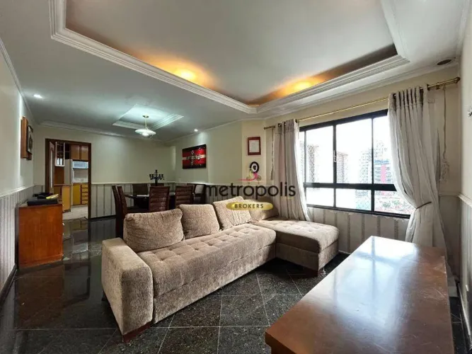 Apartamento com 2 dormitórios para alugar, 85 m² por R$ 3.826,00/mês - Cerâmica - São Caet