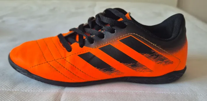 Chuteira Futsal Infantil Adidas Rabisco Laranja/Preto