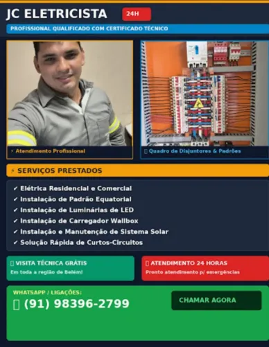 Eletricista em Belém 24h