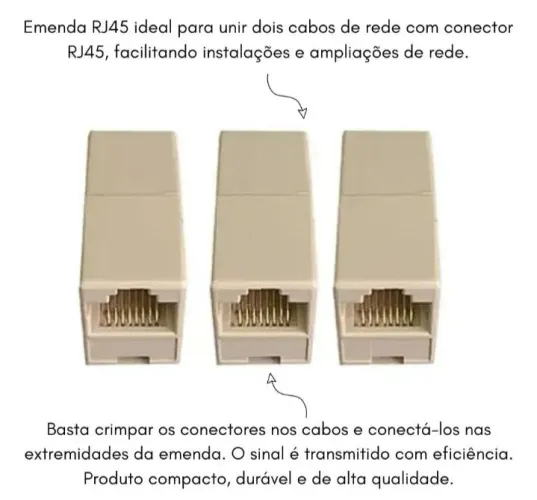Emenda para cabo rj45