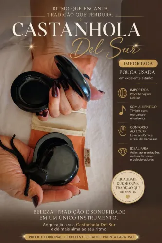 Castanhola Del Sur Importada - Original | Pouco Usada | Excelente Estado