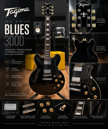 Guitarra Tagima blues 3000