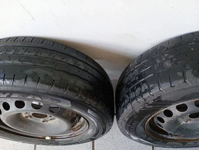 Pneu Goodyear seminovos com rodas
